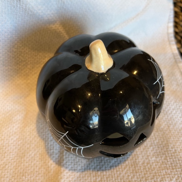 2023 Target Bullseye Black Ceramic Pumpkin - Picture 3 of 4